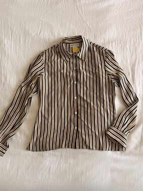 Rena Rowan Vertical Stripe Dress Shirt